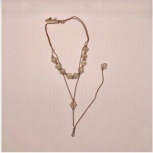 ⭐️❤️ FREE Double Chain Boho Flower Threader Hipster Hippie Art Deco Farm Peasant